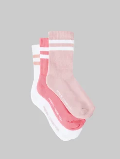 3 Pack French Connection Stripe Crew Socks