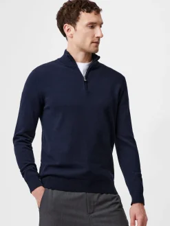1/4 Zip Funnel Neck Top