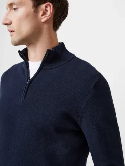 1/4 Zip Funnel Neck Top