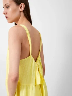 Aleska Textured Midaxi Dress