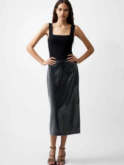 Amy Sequin Midi Skirt