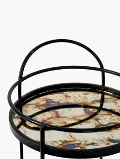 Antique Mirrored Drinks Trolley