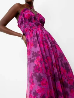 Arla Hallie Crinkle Halterneck Dress