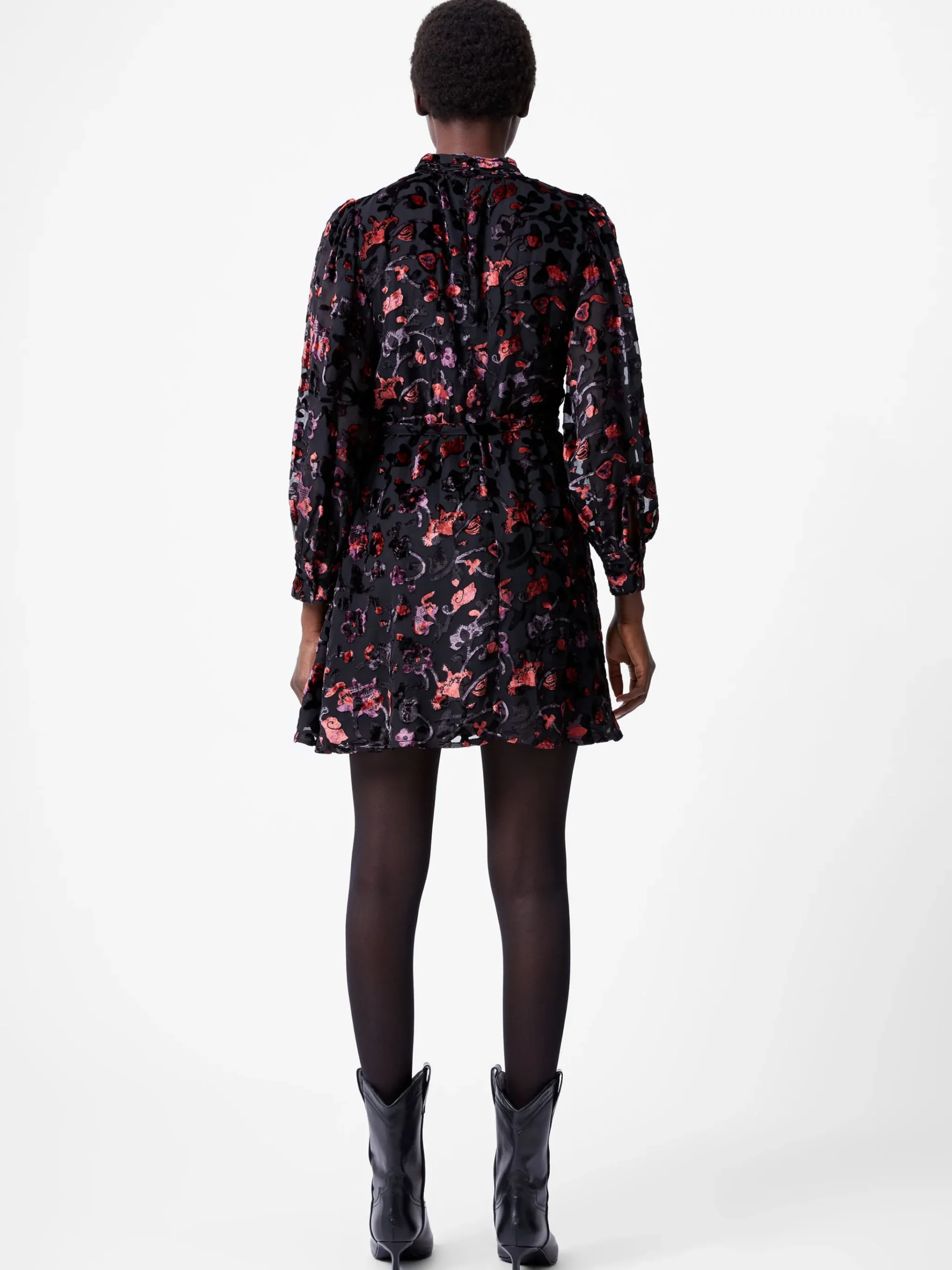 Avery Devore High Neck Mini Dress