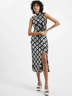 Axel Embellished Midi Dress