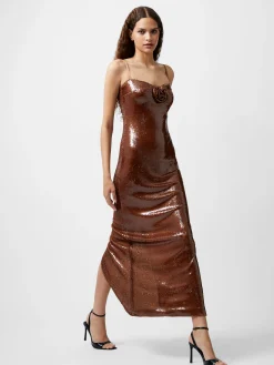 Beatrice Sequin Strappy Corsage Maxi Dress