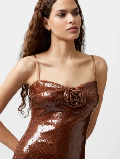 Beatrice Sequin Strappy Corsage Maxi Dress