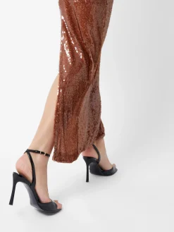 Beatrice Sequin Strappy Corsage Maxi Dress