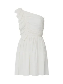 Bonny Pleated Ruffle Mini Dress