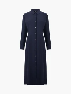 Brina Crepe Button Down Maxi Dress