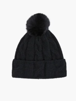 Cable Knit Pom-Pom Beanie