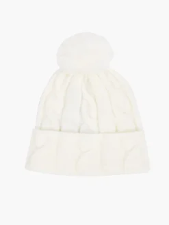 Cable Knit Pom-Pom Beanie