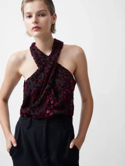 Cadie Devore Halterneck Top