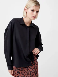 Capriana Crepe Tie Back Shirt