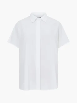 Caprina Recycled Crepe Short Sleeve Button Shirt