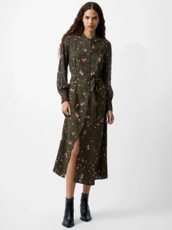 Carina Eco Delphine Georgette Mix Shirt Dress