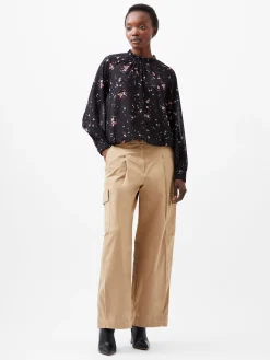 Carina Georgette Frill High Neck Top
