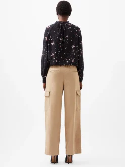 Carina Georgette Frill High Neck Top