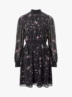 Carina Georgette High Neck Mini Dress