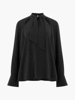 Carmen Recycled Crepe Tie Blouse