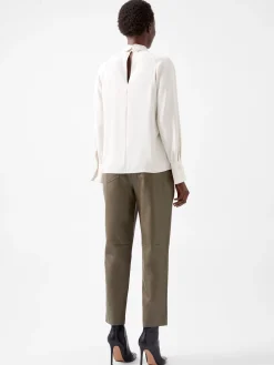 Carmen Recycled Crepe Tie Blouse