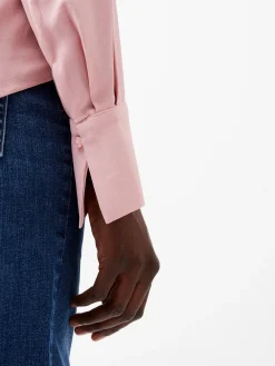 Cecile Crepe Pin Tucks Shirt