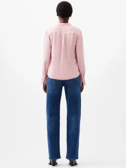 Cecile Crepe Pin Tucks Shirt