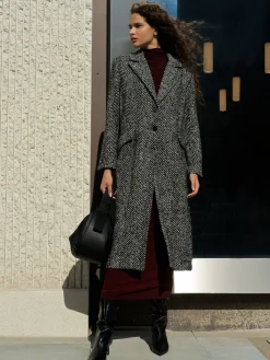 Chantelle Herringbone Coat