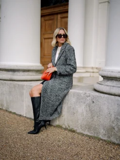 Chantelle Herringbone Coat