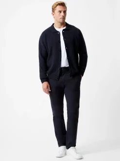 Collared Button-Down Knit Cardigan