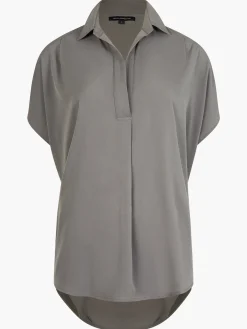 Crepe Light Recycled Popover Shirt