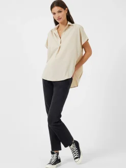 Crepe Light Recycled Popover Shirt