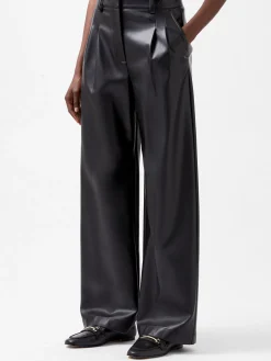 Crolenda PU Wide Leg Trousers