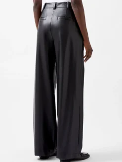 Crolenda PU Wide Leg Trousers