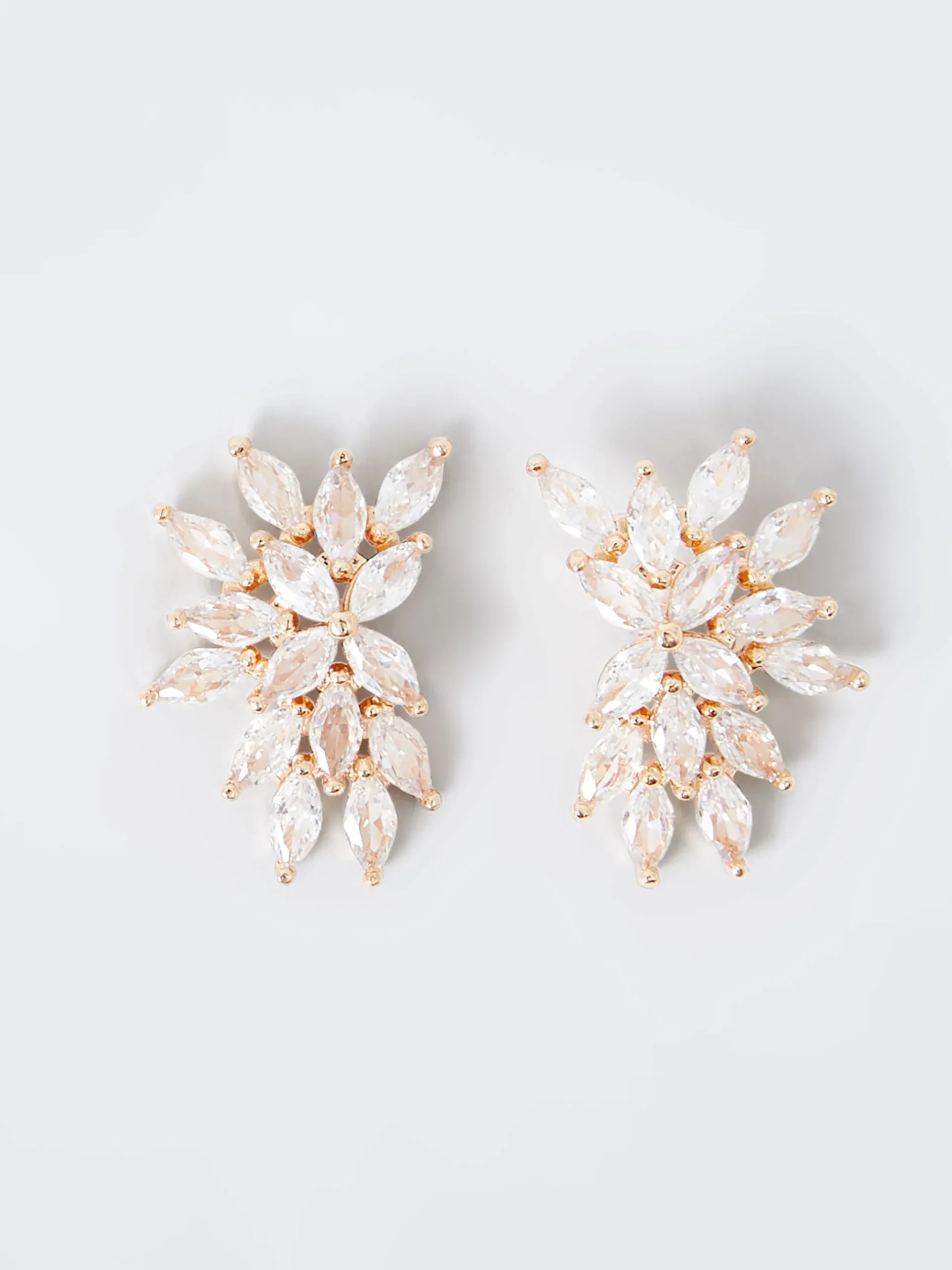 Crystal Cluster Stud Earrings