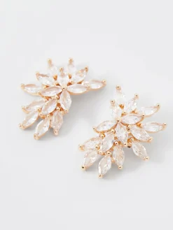 Crystal Cluster Stud Earrings