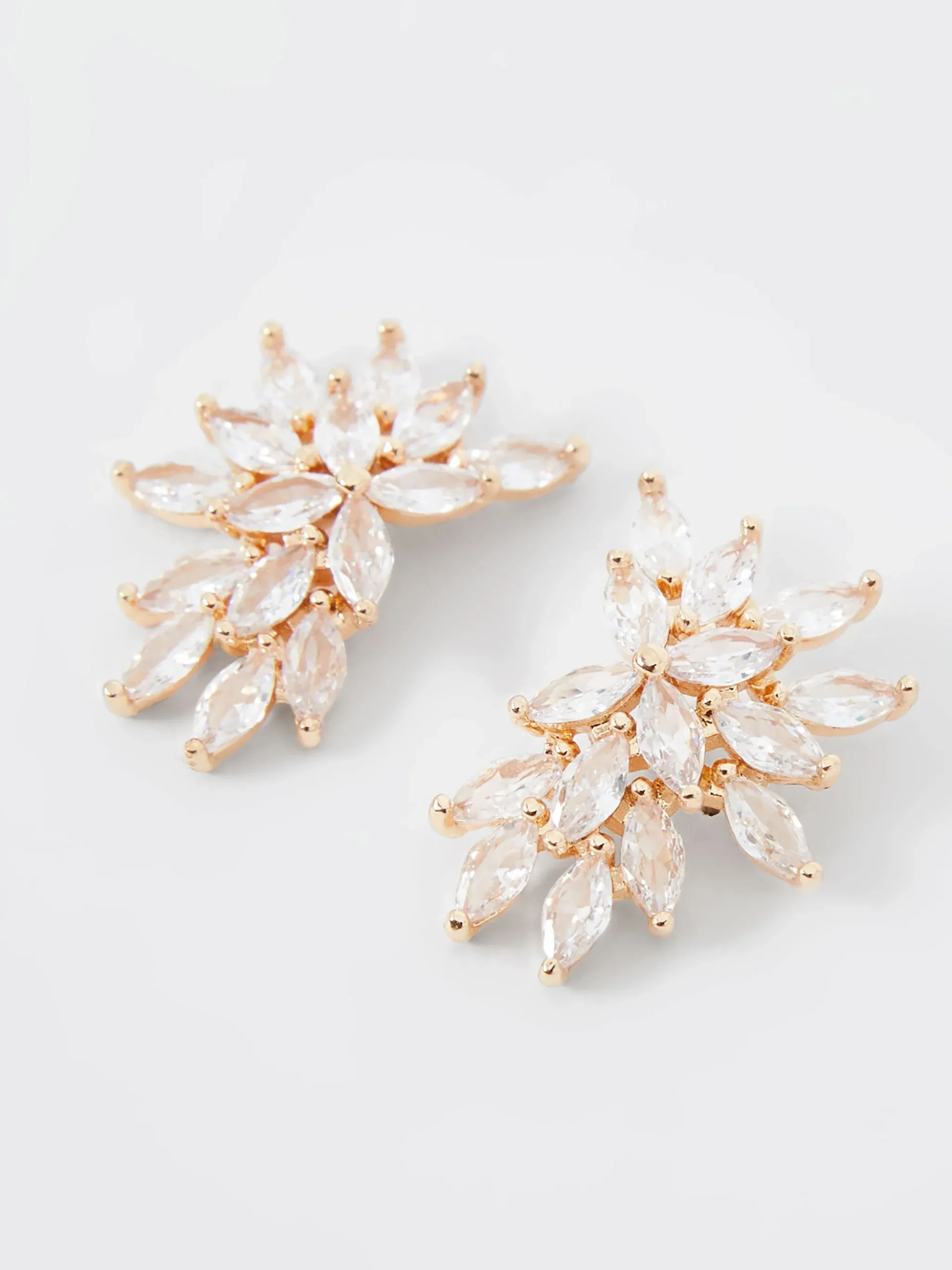 Crystal Cluster Stud Earrings