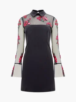 Darcy Embroidered Long Sleeve Mini Dress
