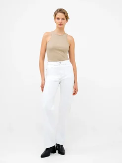 Denim Stretch Wide Leg Jeans 34 Inch