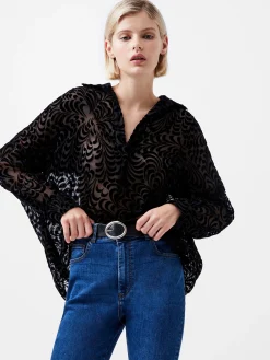 Diandra Devore Long Sleeve Popover Shirt