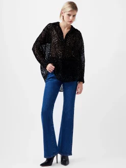 Diandra Devore Long Sleeve Popover Shirt