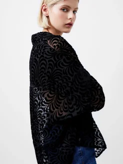 Diandra Devore Long Sleeve Popover Shirt