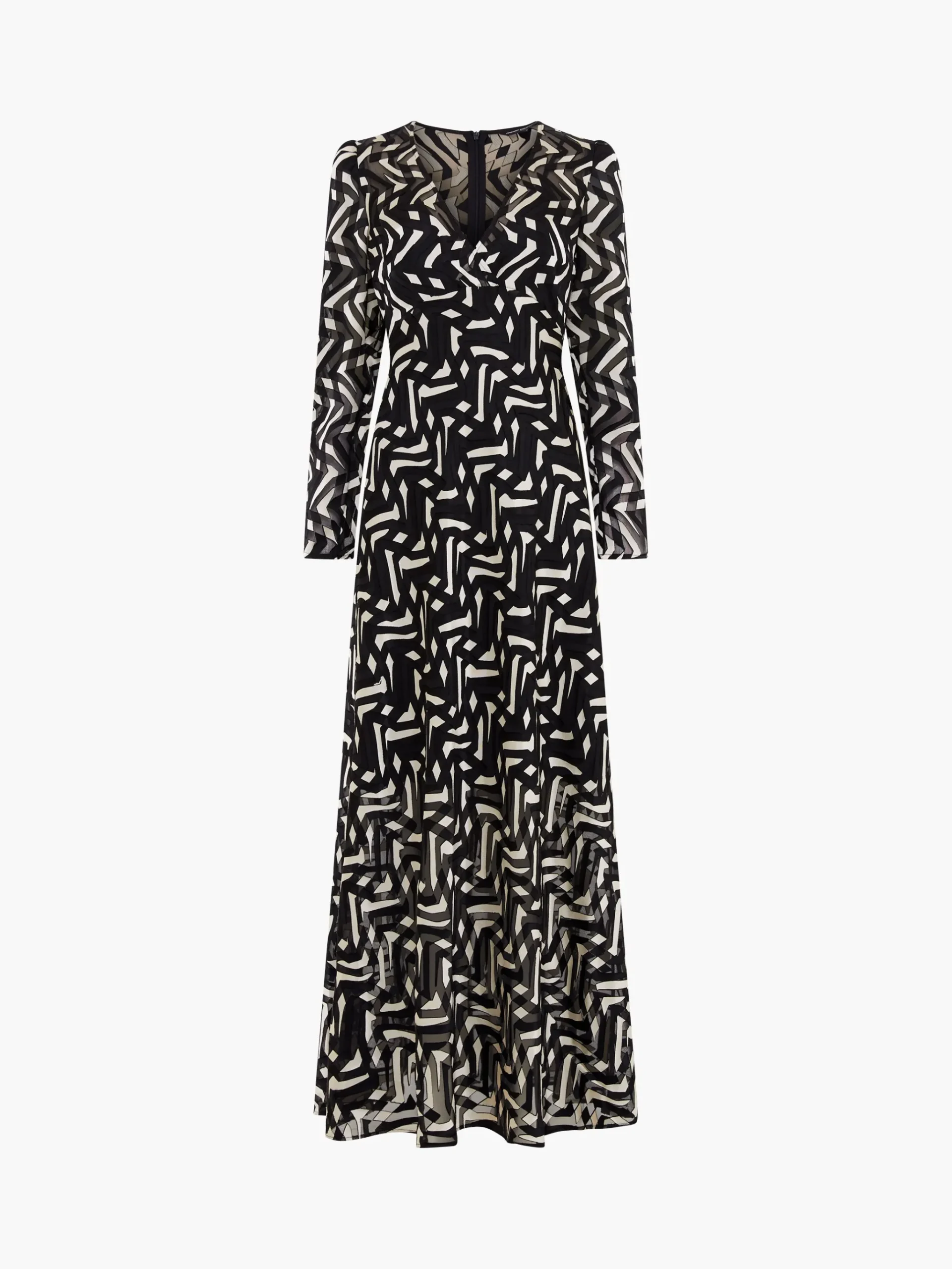 Diandra Satin Devore Maxi Dress