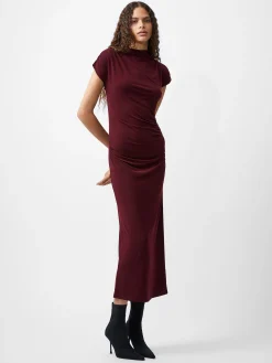 Draped Samira Mock Neck Dress