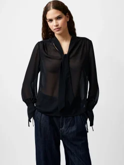 Eden Georgette Tie Neck Blouse