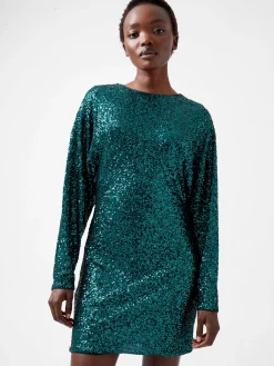 Elena Sequin Bow Back Mini Dress