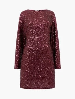 Elena Sequin Bow Back Mini Dress