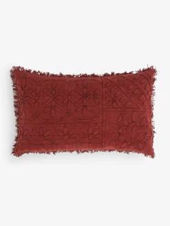 Elmwood Tufted Red Cushion