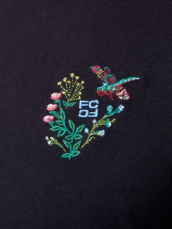 Embroidered Dragonfly Organic Graphic T-Shirt