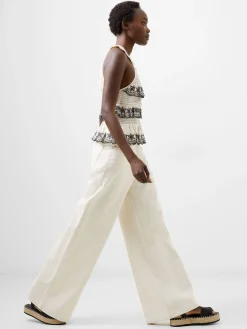 Embroidered Felicity Halterneck Top